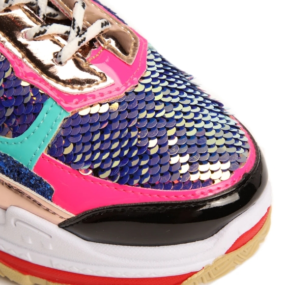 🇺🇲🌌🌈Glitter Bomb SneakersSize 8 and 8.5 available footwear YOKI - Picture 7 of 16